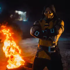 Scorpion w płomieniach, jak z najlepszych filmów na podstawie gier.