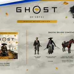 Ghost of Yōtei PC Digital Deluxe Edition: zbroja, koń, mapa, maska i zestaw awatarów.