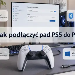 Jak podłączyć pad PS5 do PC przez USB-C lub Bluetooth. Instrukcja dla Windows 10/11 i Steam.