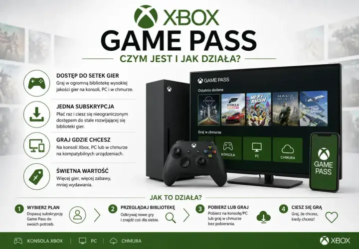 Xbox Game Pass: ogromna lista gier na PC, konsolę i chmurę. Jedna subskrypcja, świetna wartość. Graj gdzie chcesz!