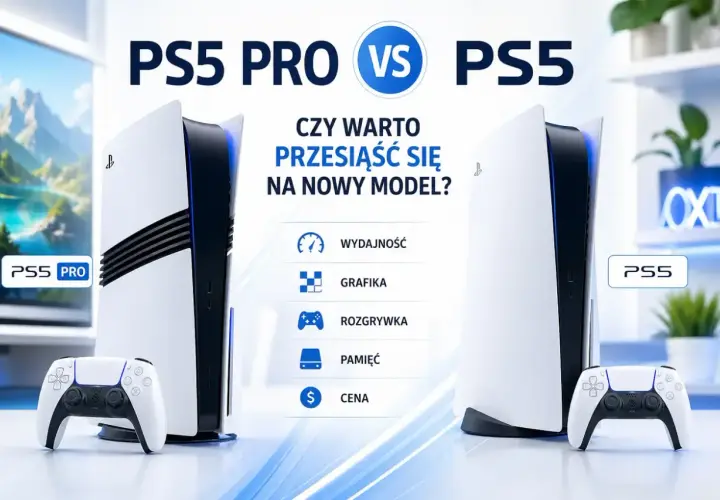 Porównanie PS5 Pro i PS5. Czy warto czekać na premierę PS5 Pro? Analiza wydajności, grafiki, rozgrywki, pamięci i ceny.