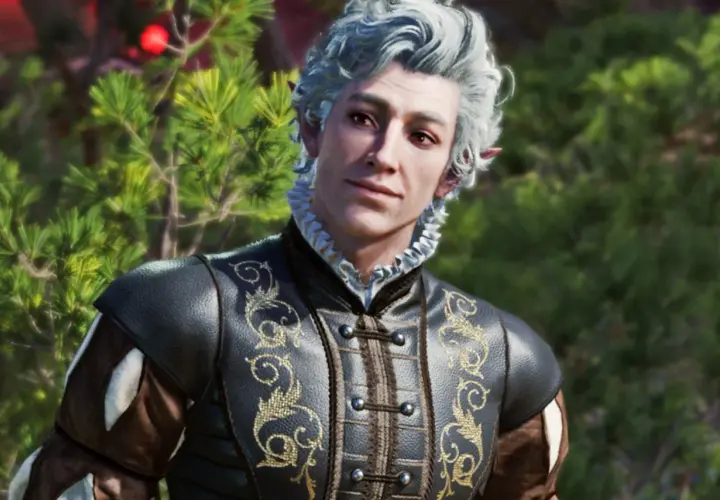Elegancki elf z siwymi włosami, w stroju z epoki, dostępny w **early access**.