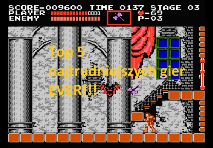 Top 5 najtrudniejszych gier EVER!!! W tej grze czeka na Ciebie mnóstwo wyzwań.