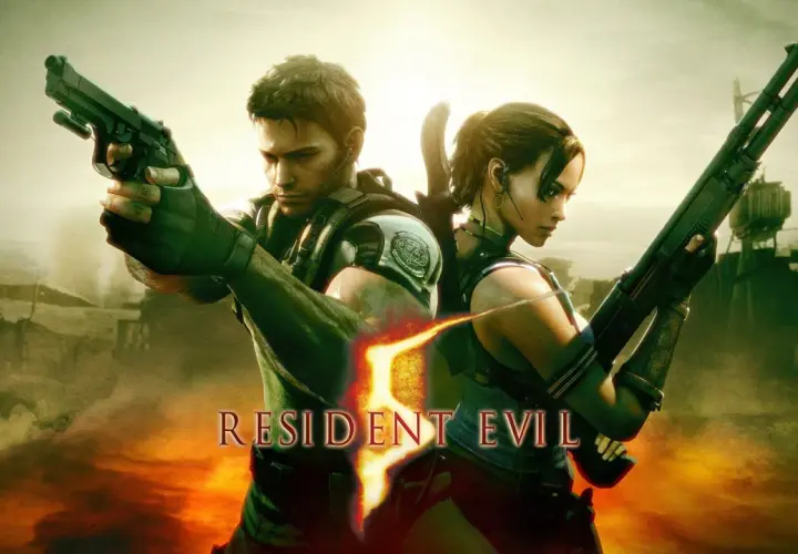 Chris i Sheva z Resident Evil 5 Remake gotowi do walki z zagrożeniem.