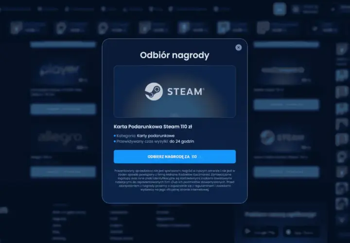 Odbierz kartę podarunkową Steam 110 zł. To świetna okazja, by kupić gry!