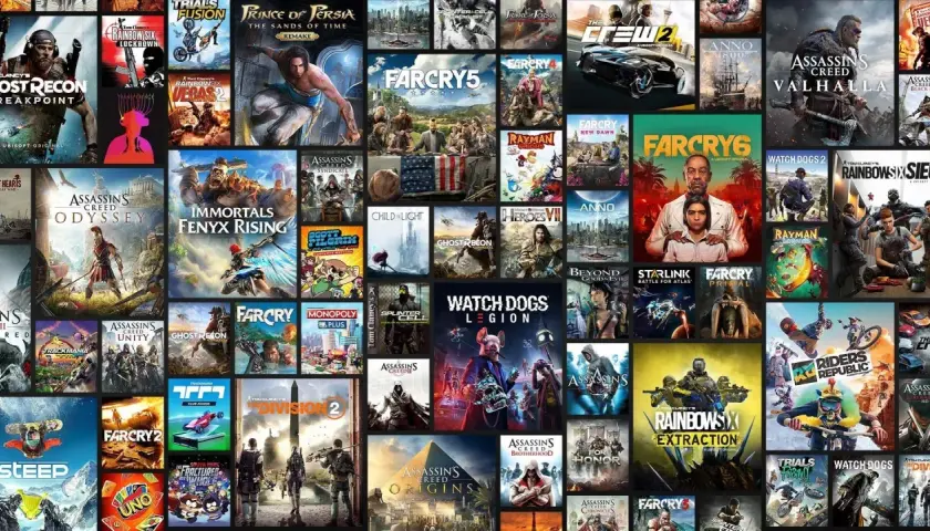 Wiele gier Ubisoft, w tym Assassin's Creed Valhalla, Far Cry 6 i Watch Dogs Legion, tworzy bogaty świat gier.