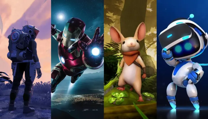 Astronauta, Iron Man, myszka i robot w goglach VR – cztery światy wciągających gier VR.