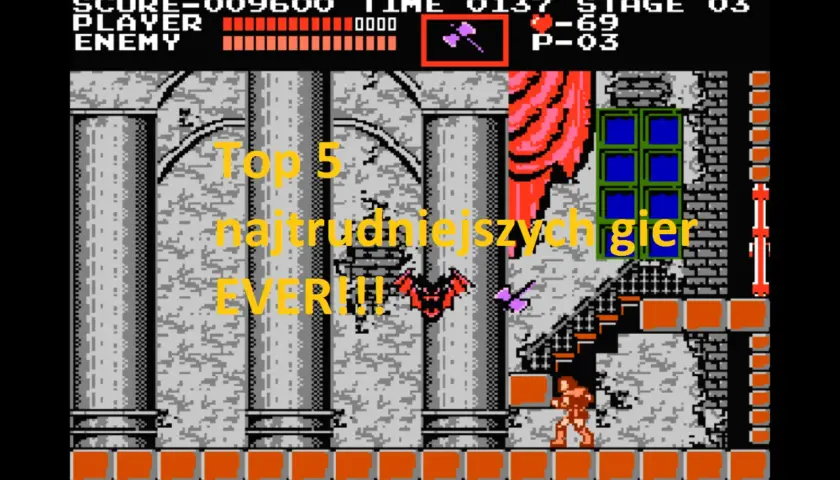 Top 5 najtrudniejszych gier EVER!!! W tej grze czeka na Ciebie mnóstwo wyzwań.