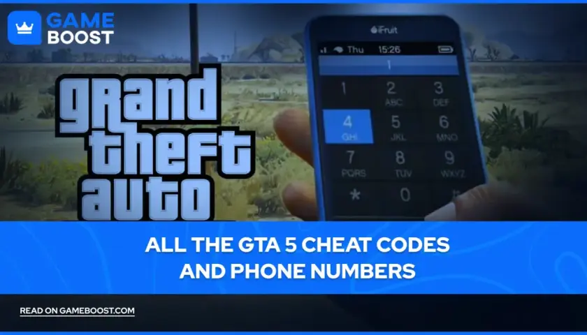 Kody do GTA 5 na telefonie. Odkryj wszystkie kody i numery telefonów do Grand Theft Auto V na GameBoost.com.