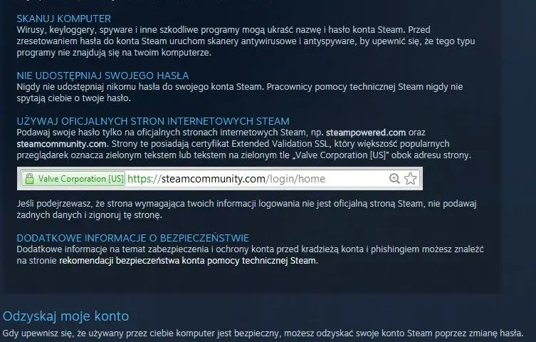 Steam skradzione konto? Bez paniki! Odzyskaj je dziś
