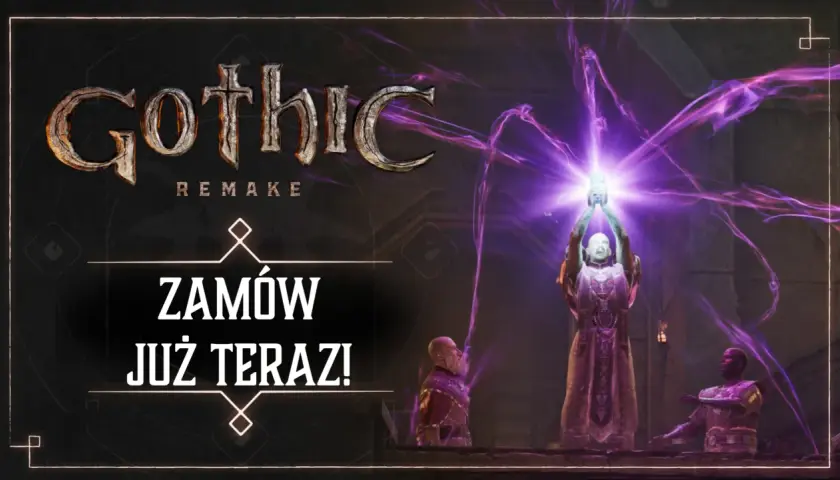 Gothic Remake: zamów już teraz! Magiczna energia otacza postacie, zapowiadając datę premiery.