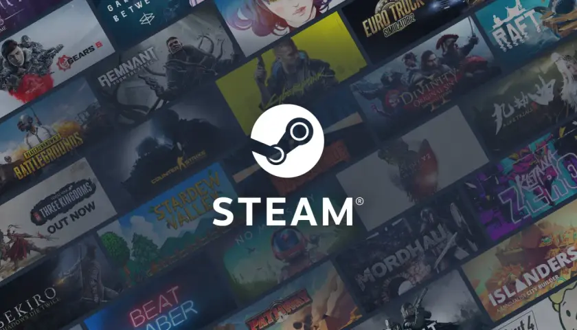 Tło z okładkami gier Steam. Dowiedz się, jak udostępnić grę na Steam, aby dzielić się zabawą ze znajomymi.