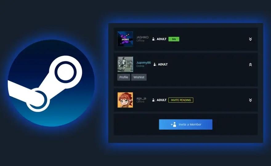 Jak udostępnić gry na Steam? Poznaj Rodziny Steam i graj razem!