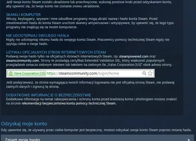 Steam skradzione konto? Bez paniki! Odzyskaj je dziś