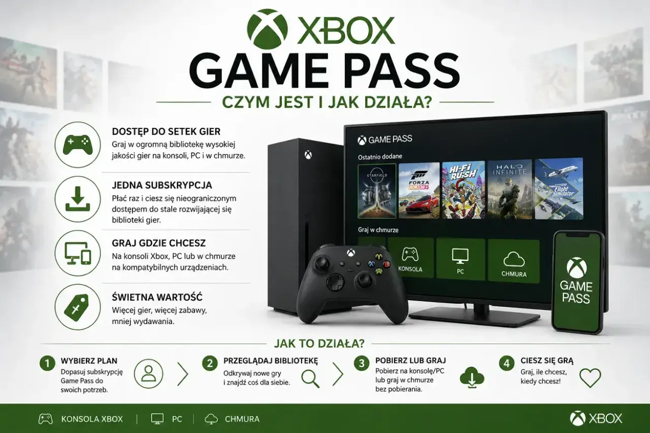 Xbox Game Pass: ogromna lista gier na PC, konsolę i chmurę. Jedna subskrypcja, świetna wartość. Graj gdzie chcesz!