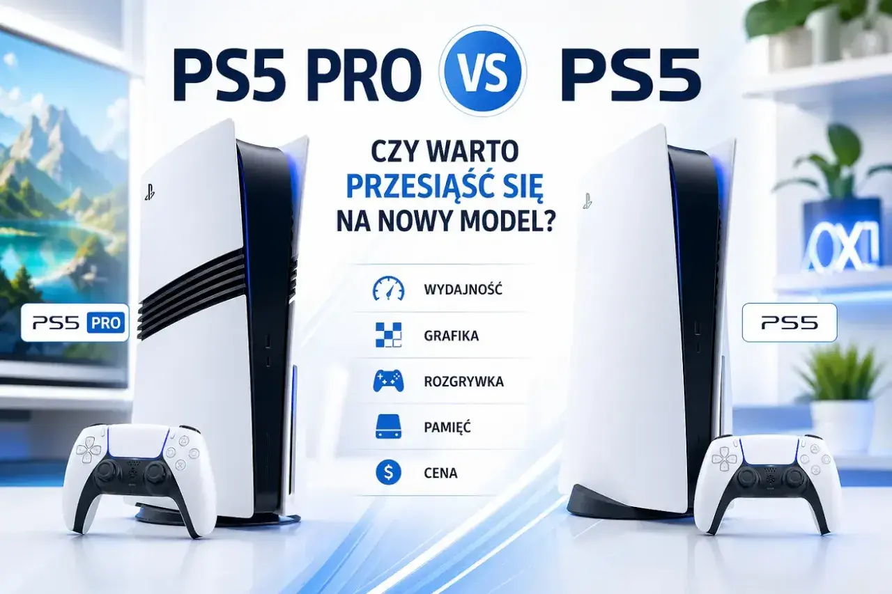 Porównanie PS5 Pro i PS5. Czy warto czekać na premierę PS5 Pro? Analiza wydajności, grafiki, rozgrywki, pamięci i ceny.