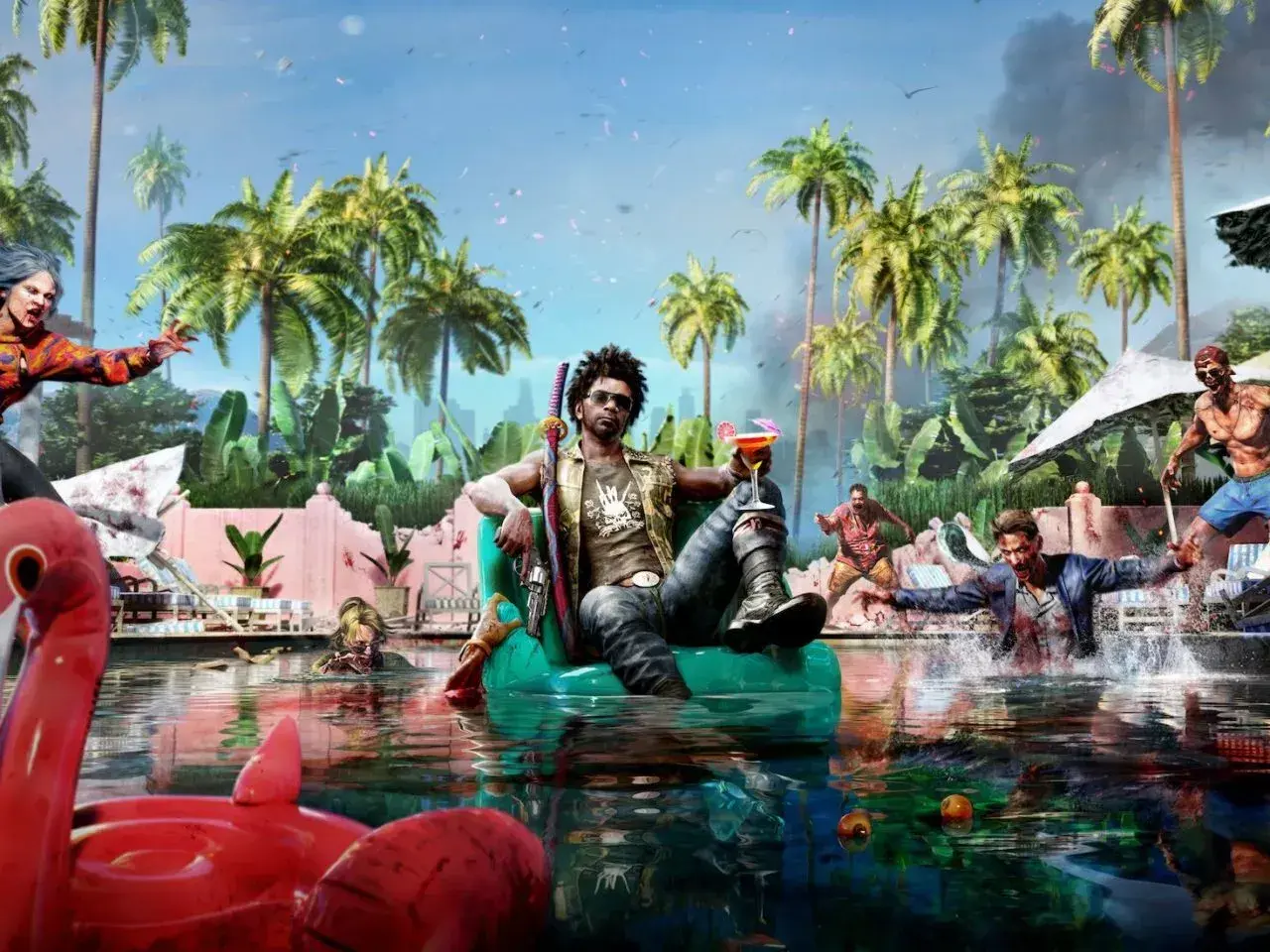 Relaks na basenie w Los Angeles, otoczony zombie. Sprawdź Dead Island 2 wymagania, by dołączyć do zabawy!