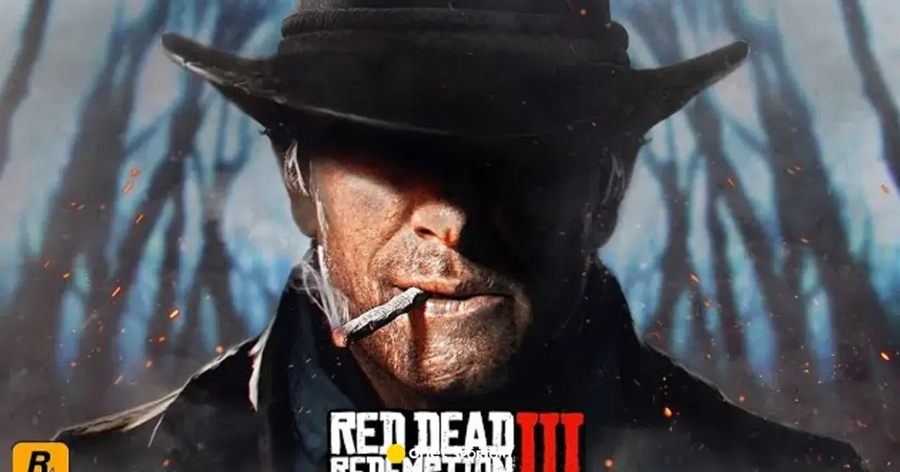 Mroczny kowboj z papierosem w ustach, zapowiadający nową odsłonę Red Dead Redemption 3.