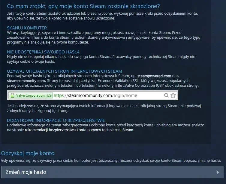Steam skradzione konto? Bez paniki! Odzyskaj je dziś