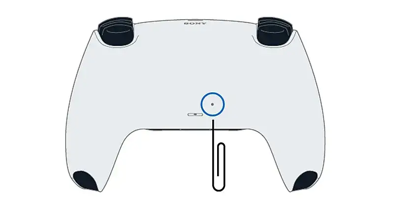 przycisk reset dualsense