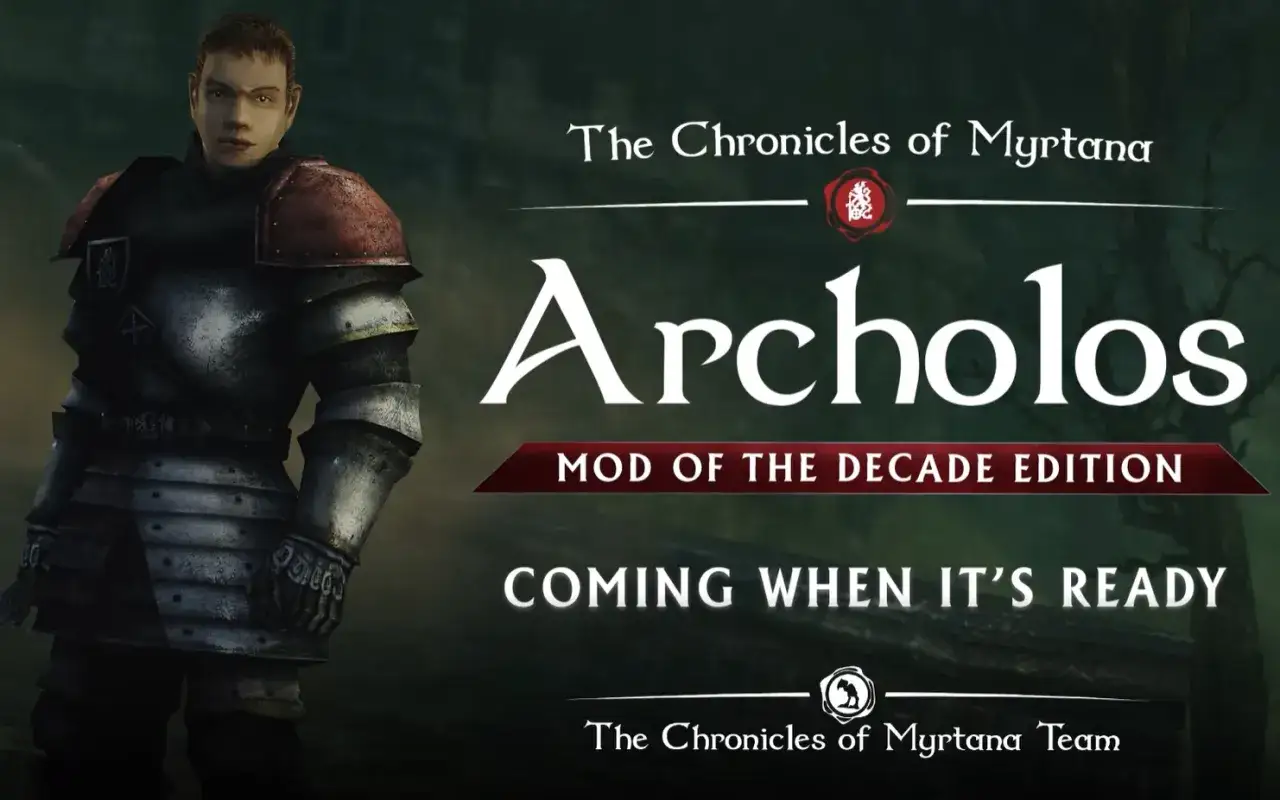 Rycerz w zbroi, zapowiedź Archolos: Mod of the Decade Edition, części Kroniki Myrtany 2.0.