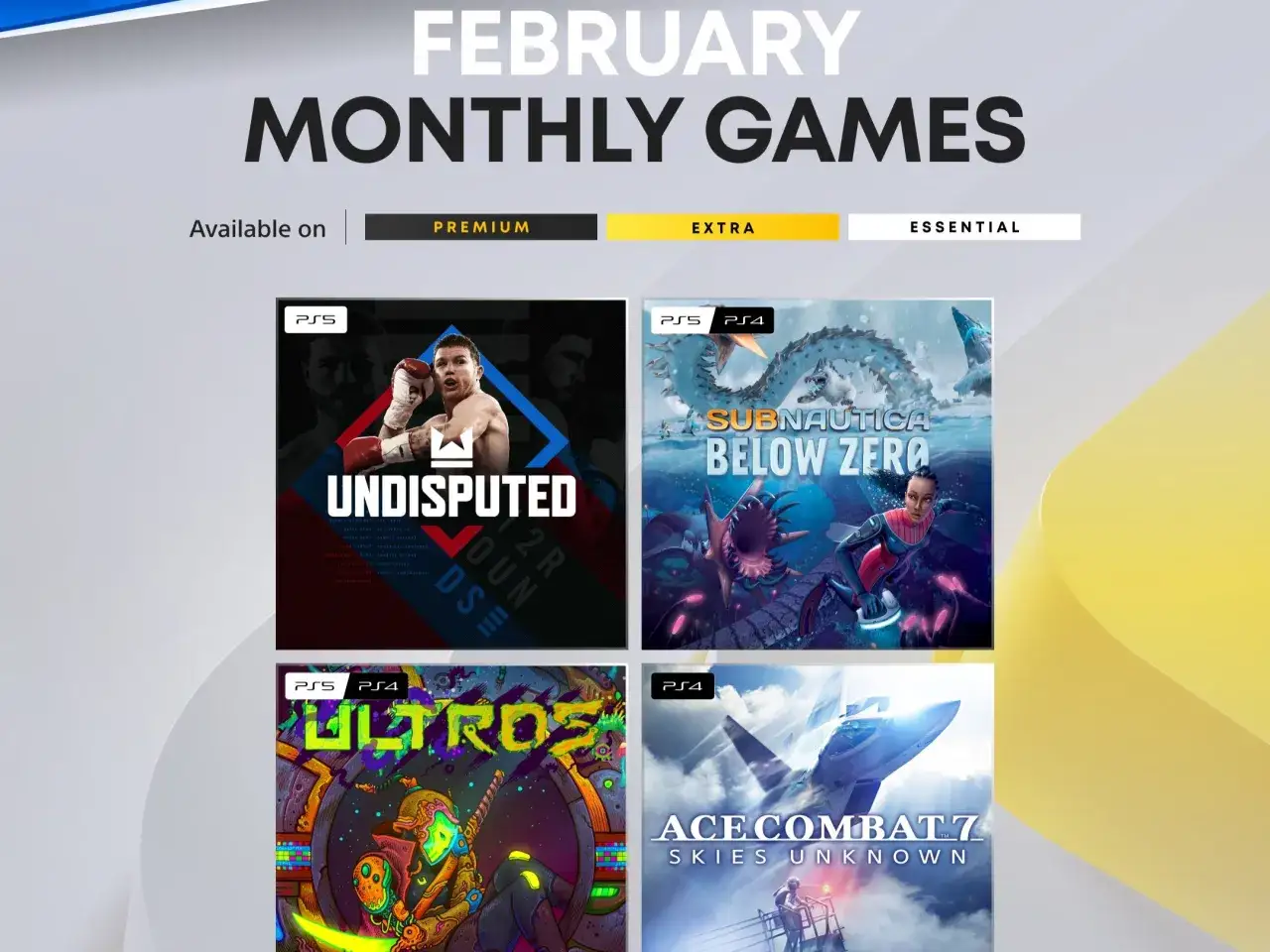 Gry w ramach PS Plus Luty 2026: Undisputed, Subnautica: Below Zero, Ultros i Ace Combat 7.