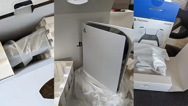 PS5 console in original packaging
