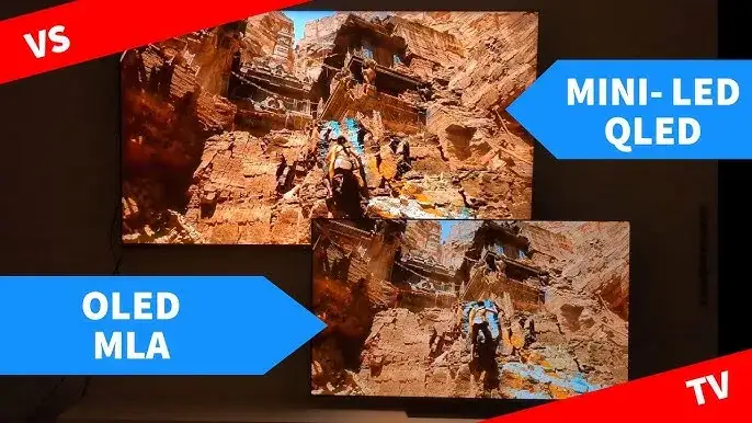 OLED vs QLED vs Mini LED TV comparison for gaming