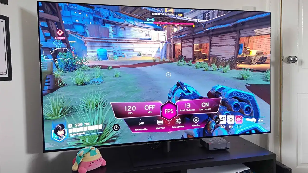 Telewizor gamingowy menu Hz