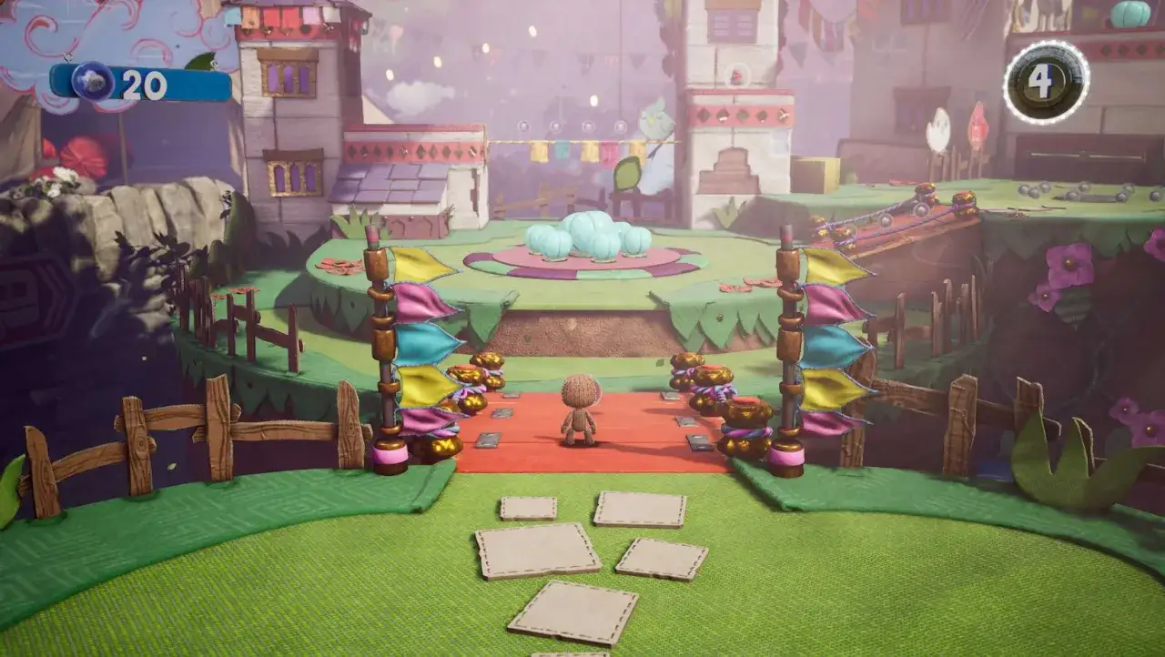 Sackboy wyrusza na wielką przygodę przez kolorowy świat.